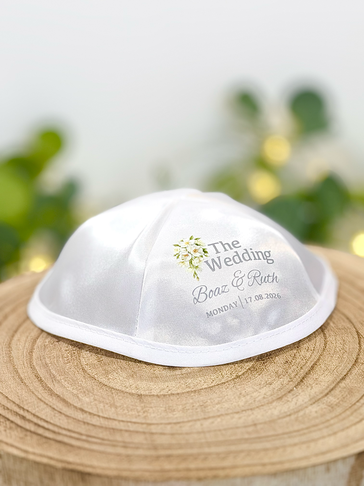 Floral Bouquet (Classic) – Wedding Kippah