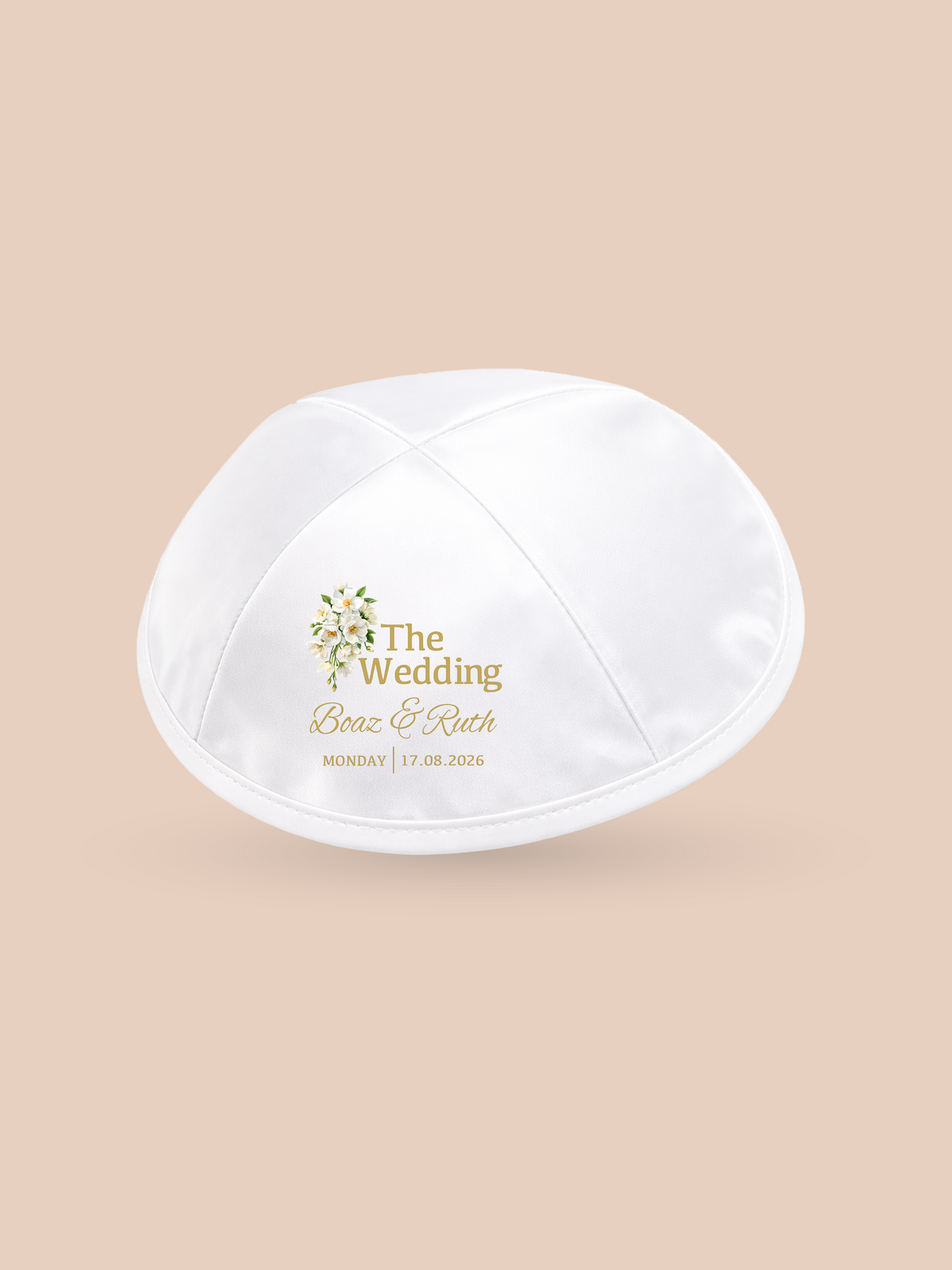 Floral Bouquet (Classic) – Wedding Kippah