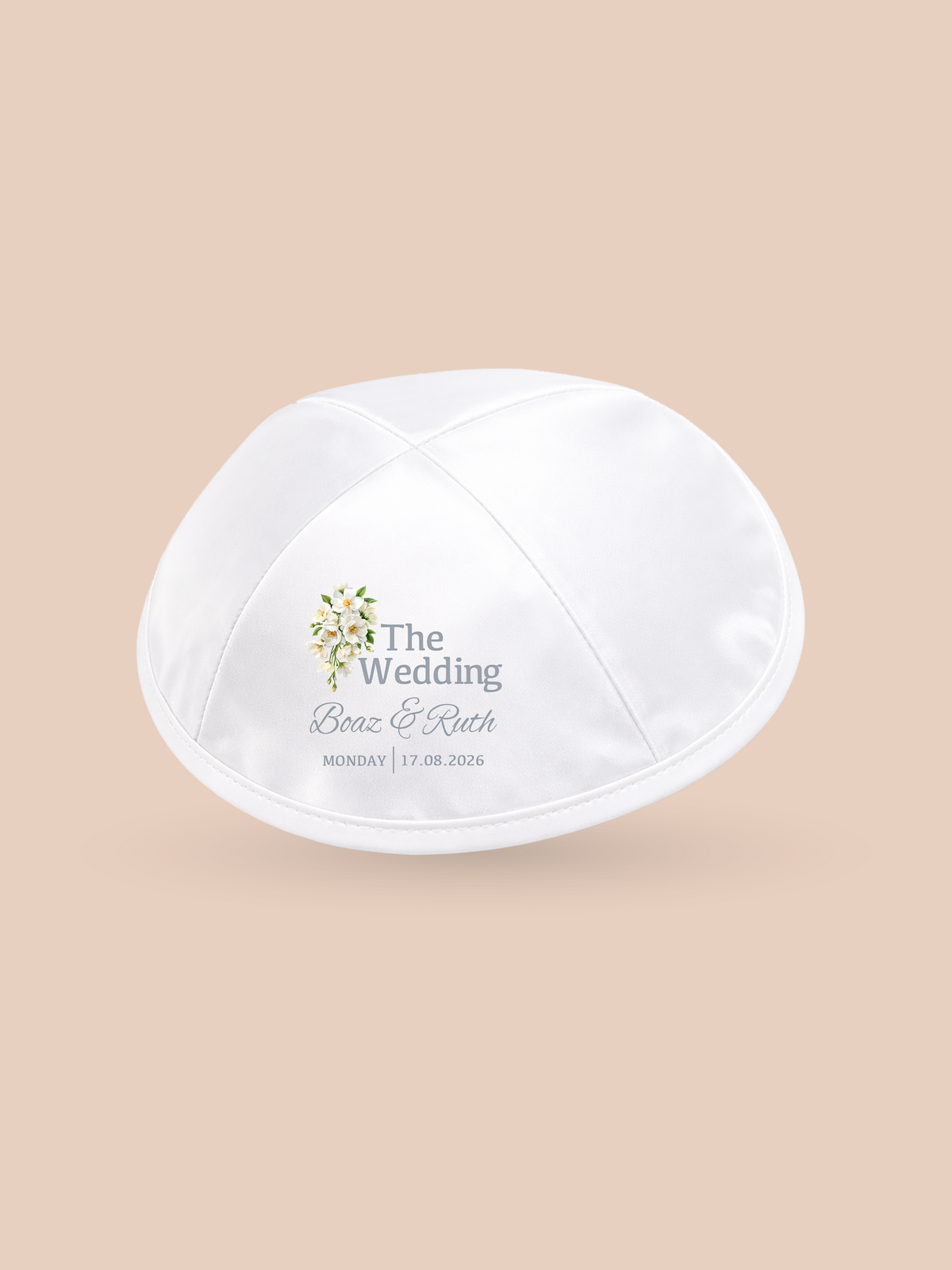Floral Bouquet (Classic) – Wedding Kippah