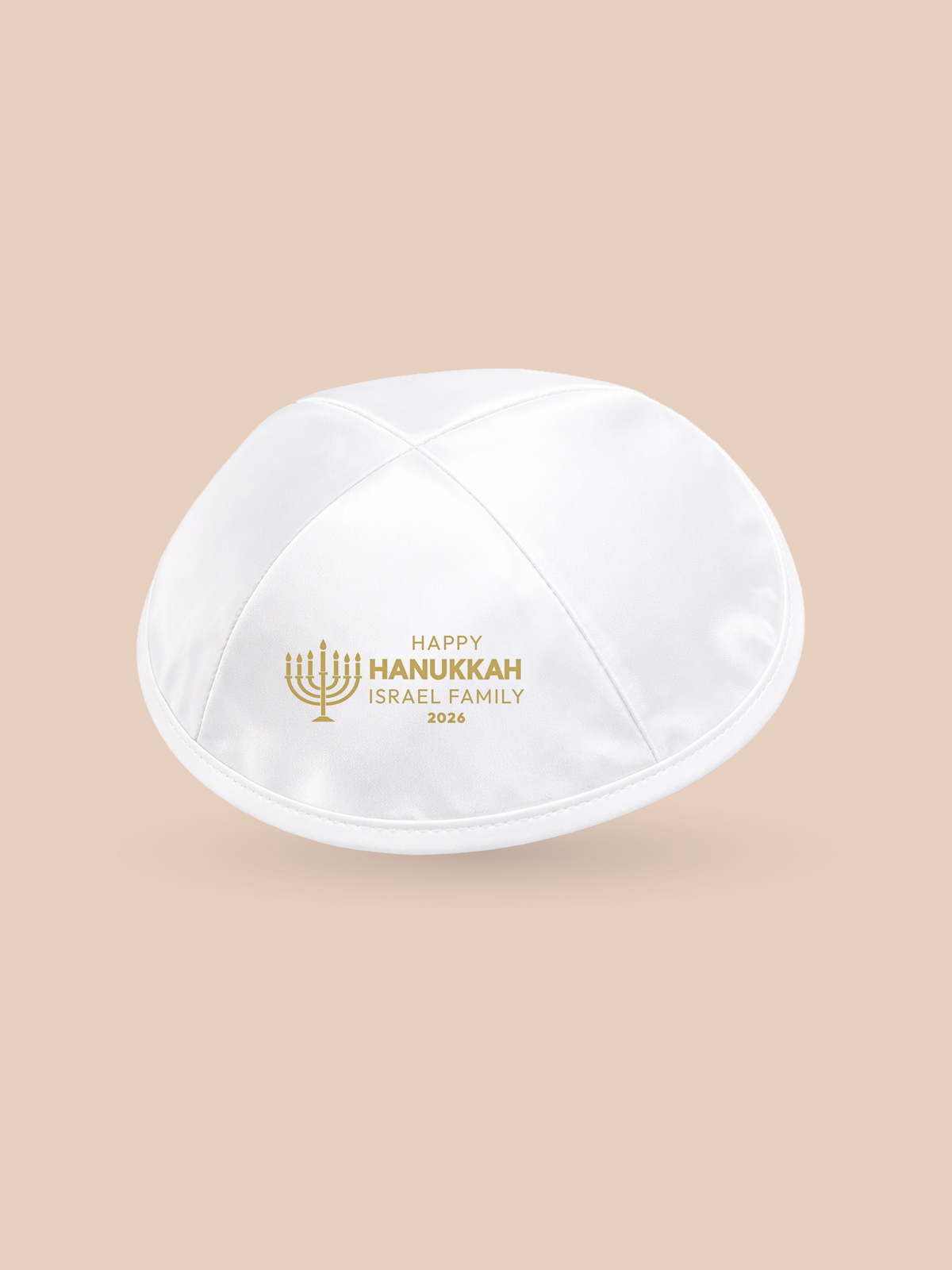 Hanukkah Menorah Simple - Holiday Kippah