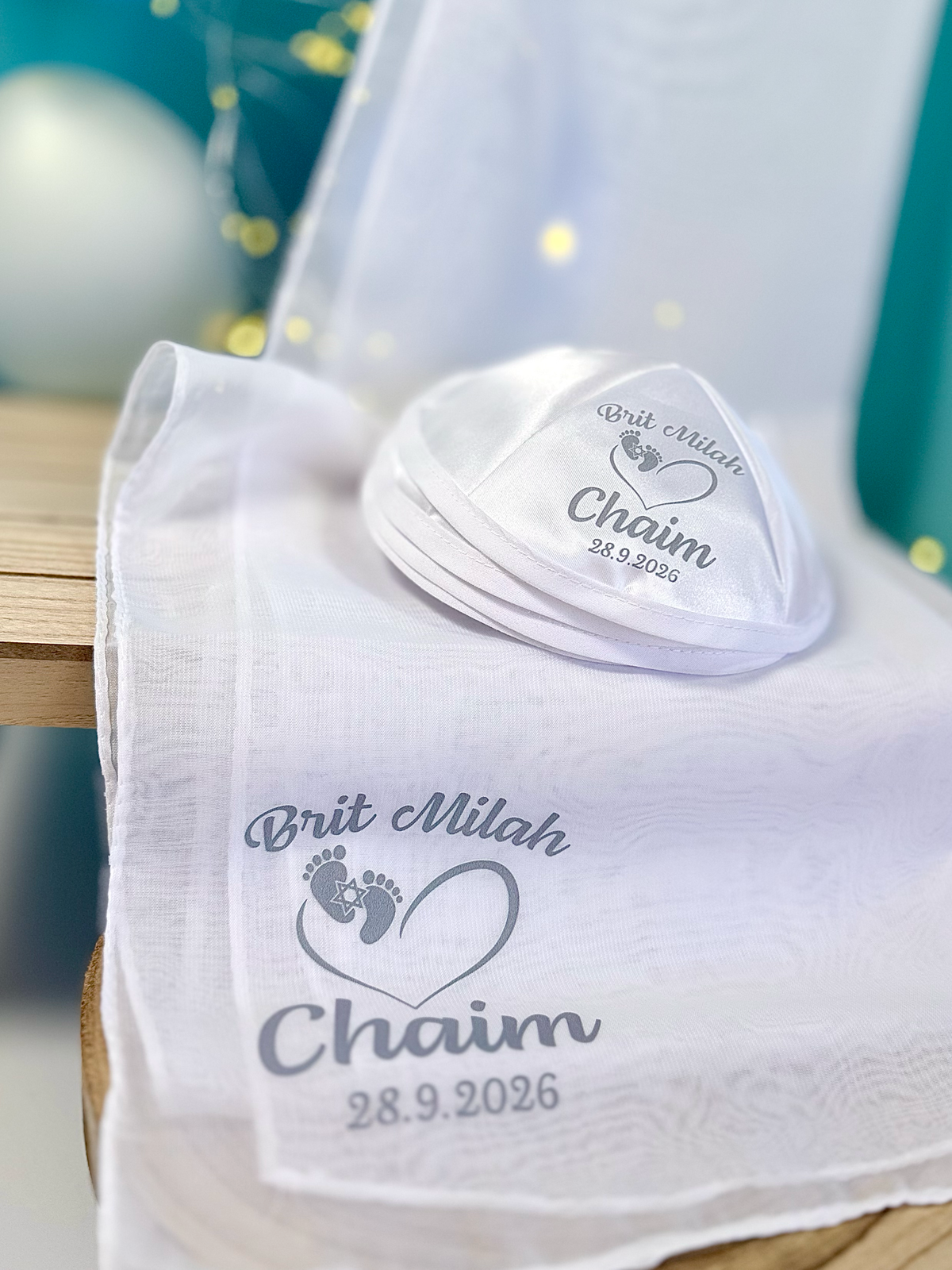 Heart & Footprints – Brit Milah Kippah