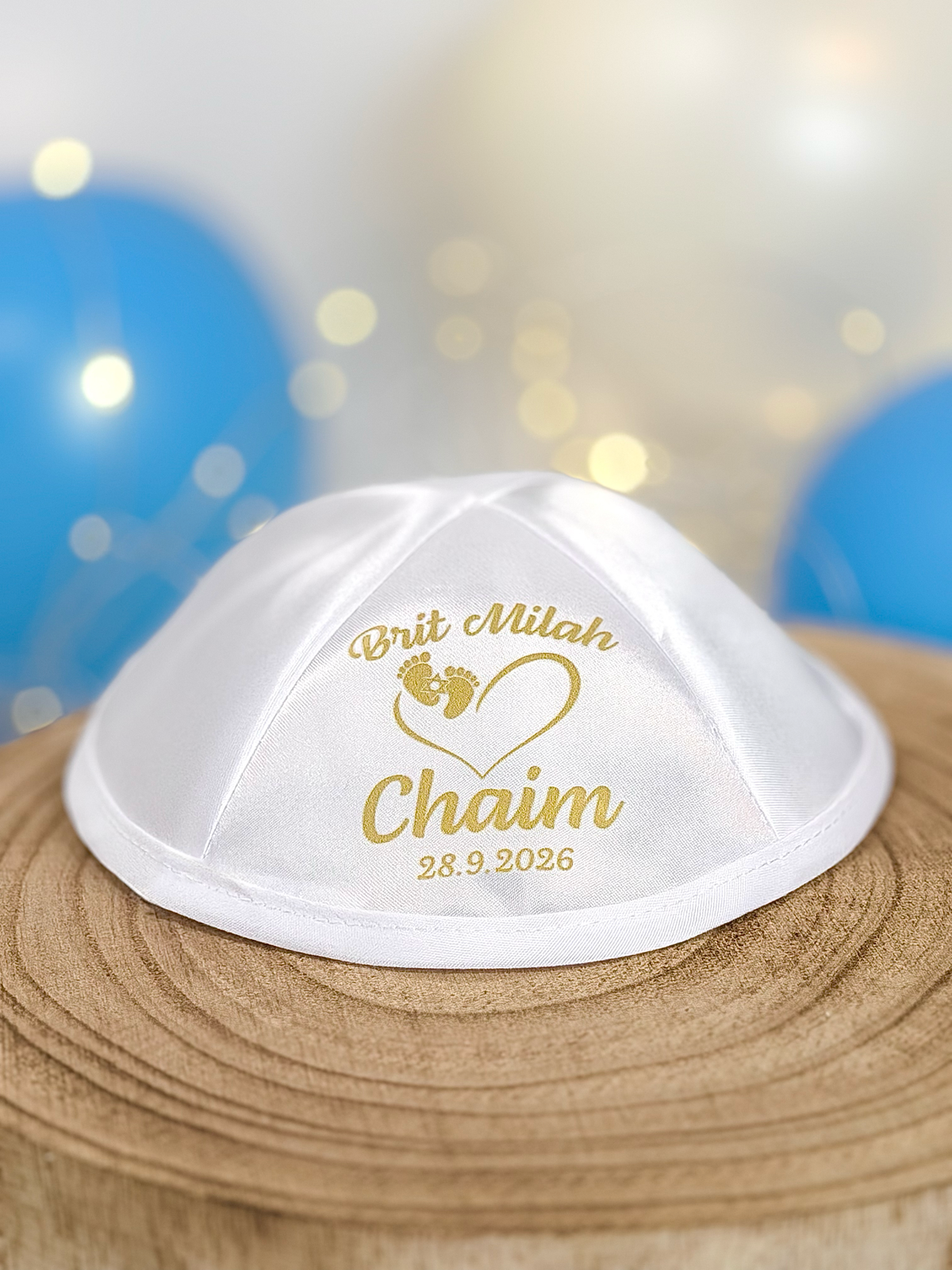 Heart & Footprints – Brit Milah Kippah
