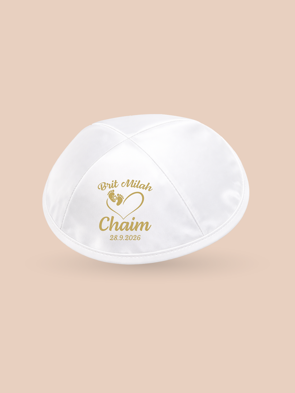 Heart & Footprints – Brit Milah Kippah