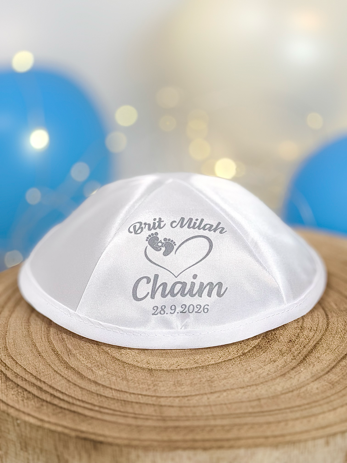 Heart & Footprints – Brit Milah Kippah