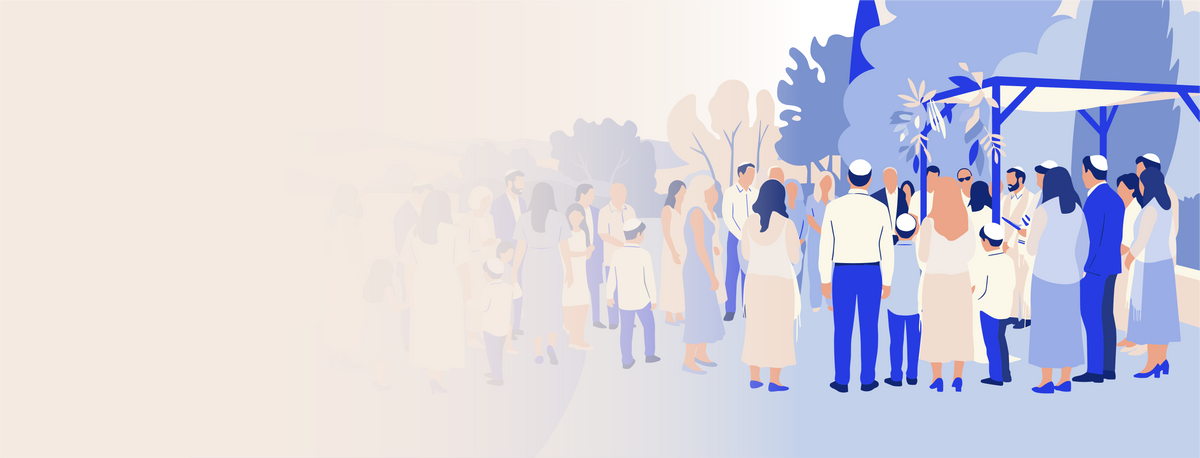 A Kippush celebration illustration