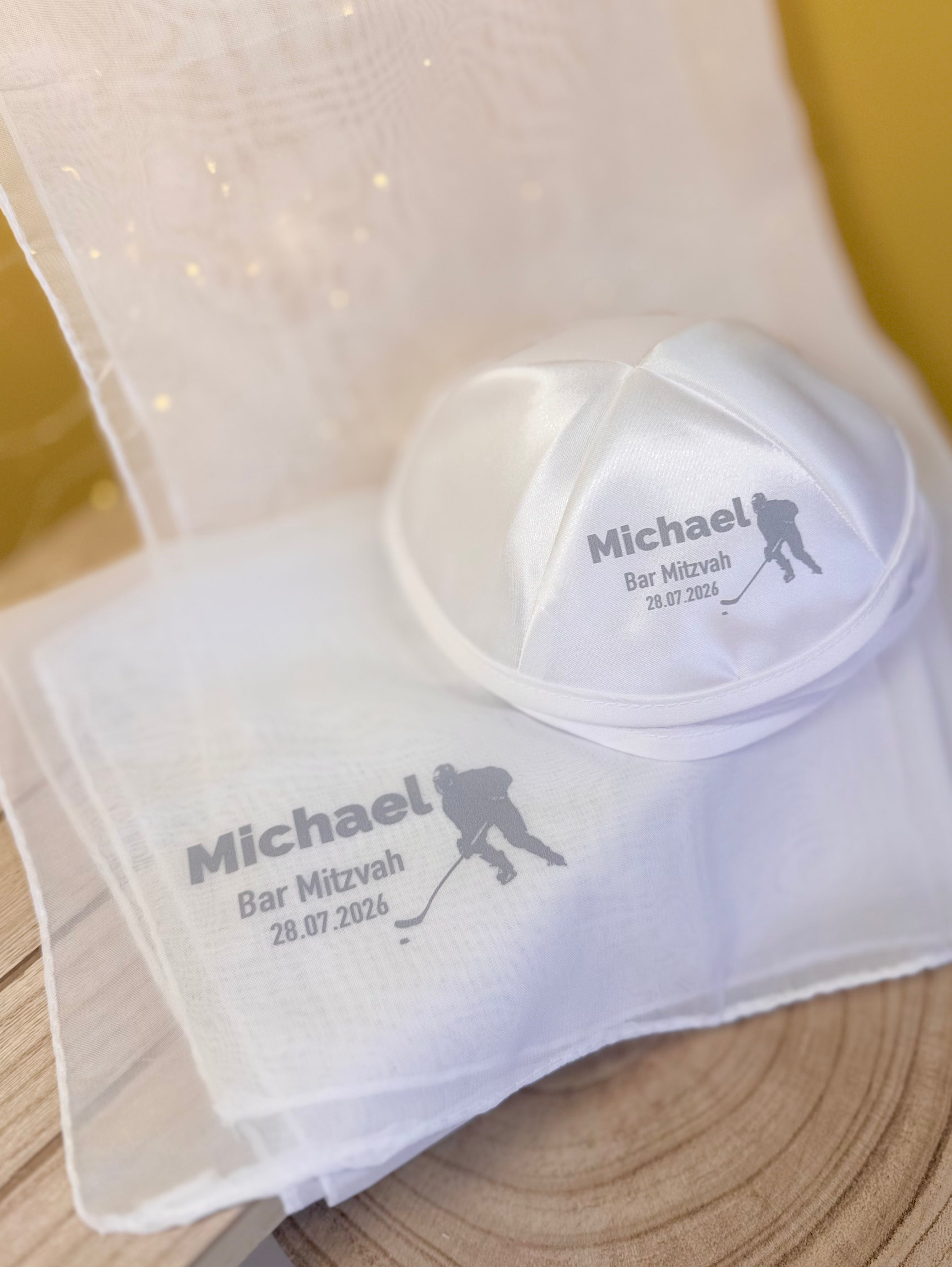 Hockey Player – Bar Mitzvah Kippah