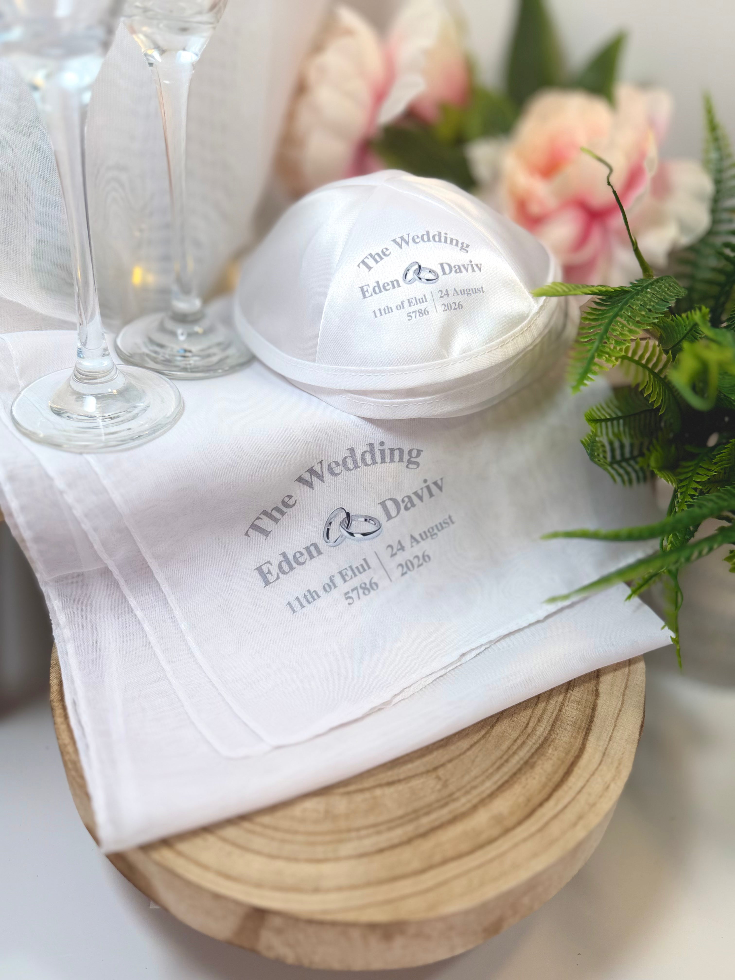 Interlocking Rings (Classic) – Wedding Kippah