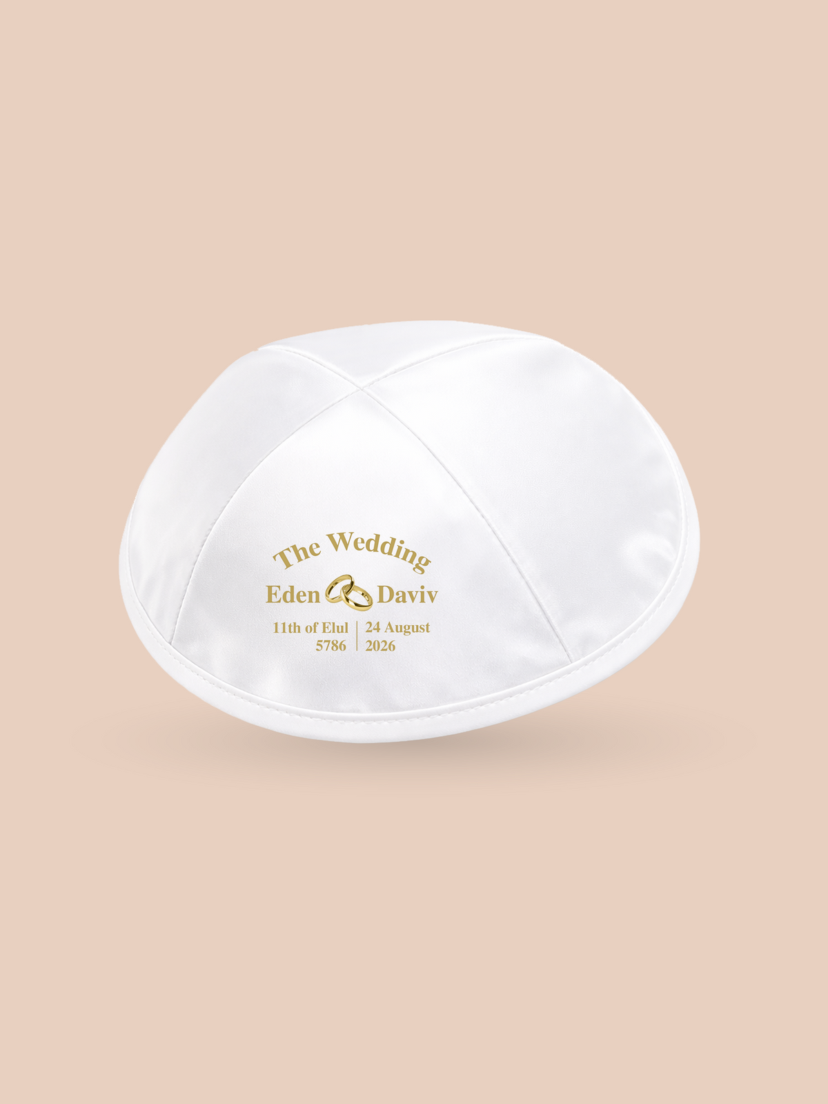 Interlocking Rings (Classic) – Wedding Kippah