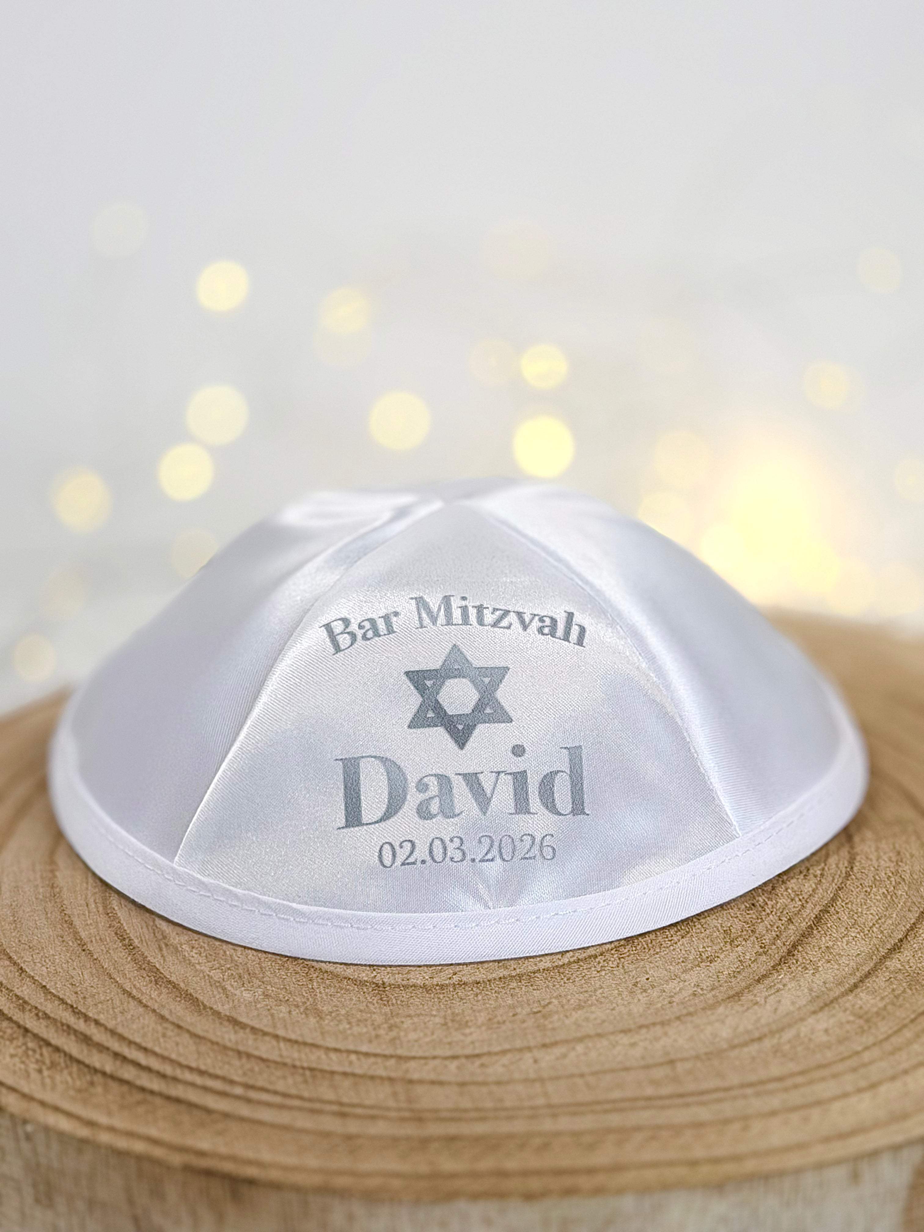 Star of David – Bar Mitzvah Kippah